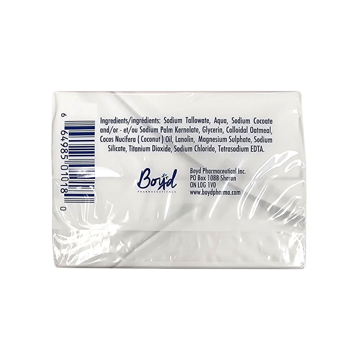 Ingredients for Allenburys Colloidal Oatmeal and Coconut Oil Soap for Sensitive Skin (2 x 100 grams)