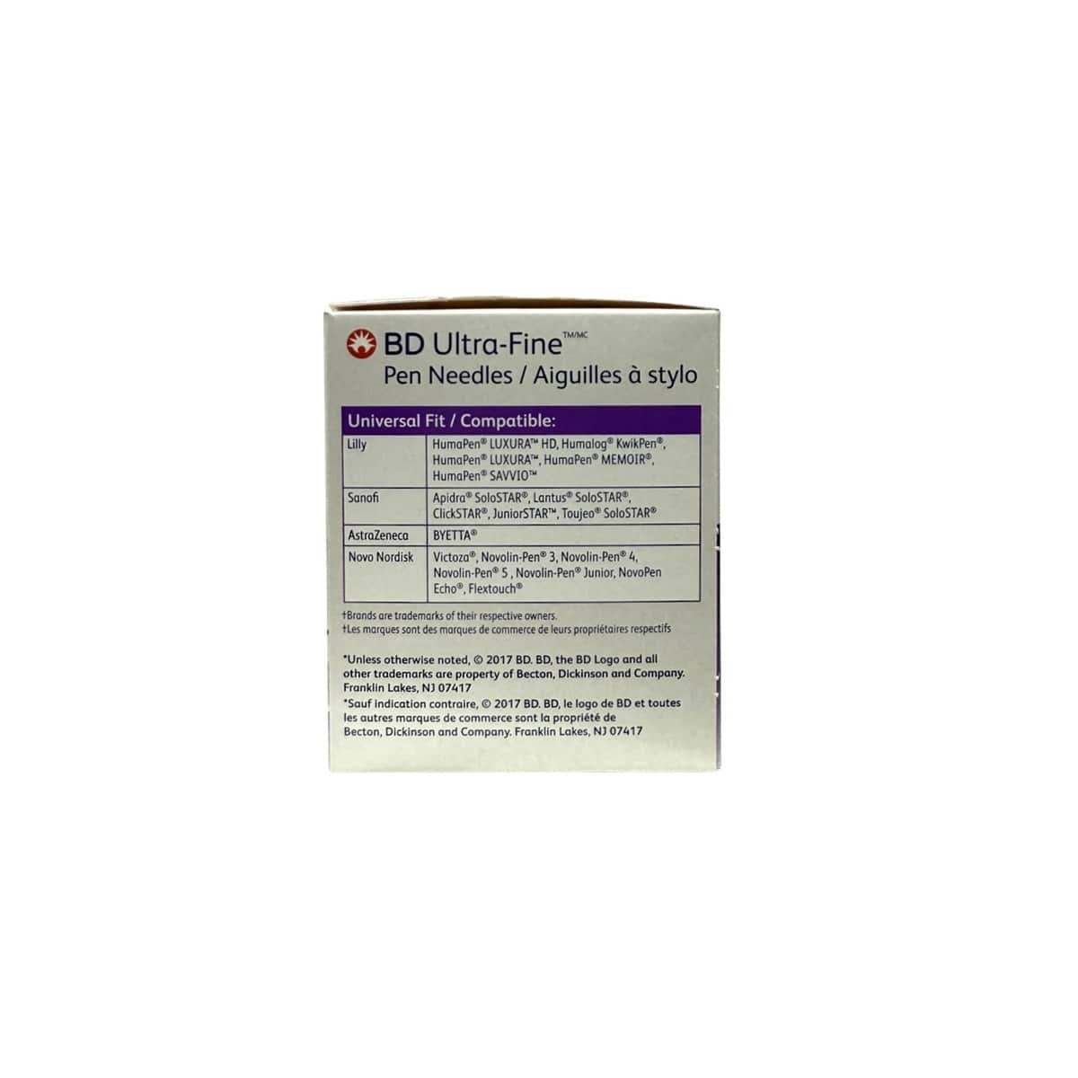 Compatibility for BD Ultra-Fine Insulin Pen Needles 5mm x 31G (100 count)