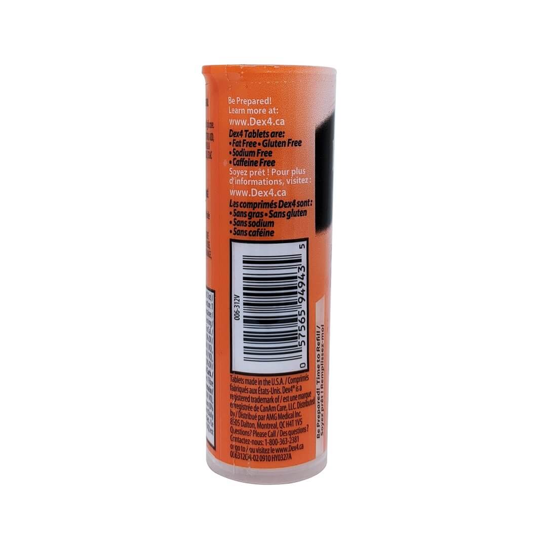 Description for Dex4 Fast Acting Glucose Tablets Orange Flavour (10 chewable tablets)