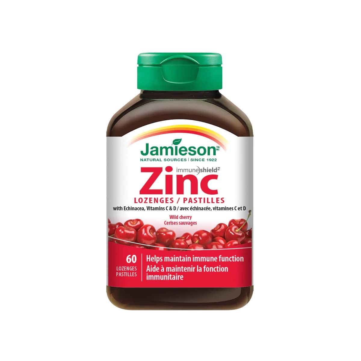 Jamieson Zinc Lozenges Wild Cherry Flavour 60 lozenges