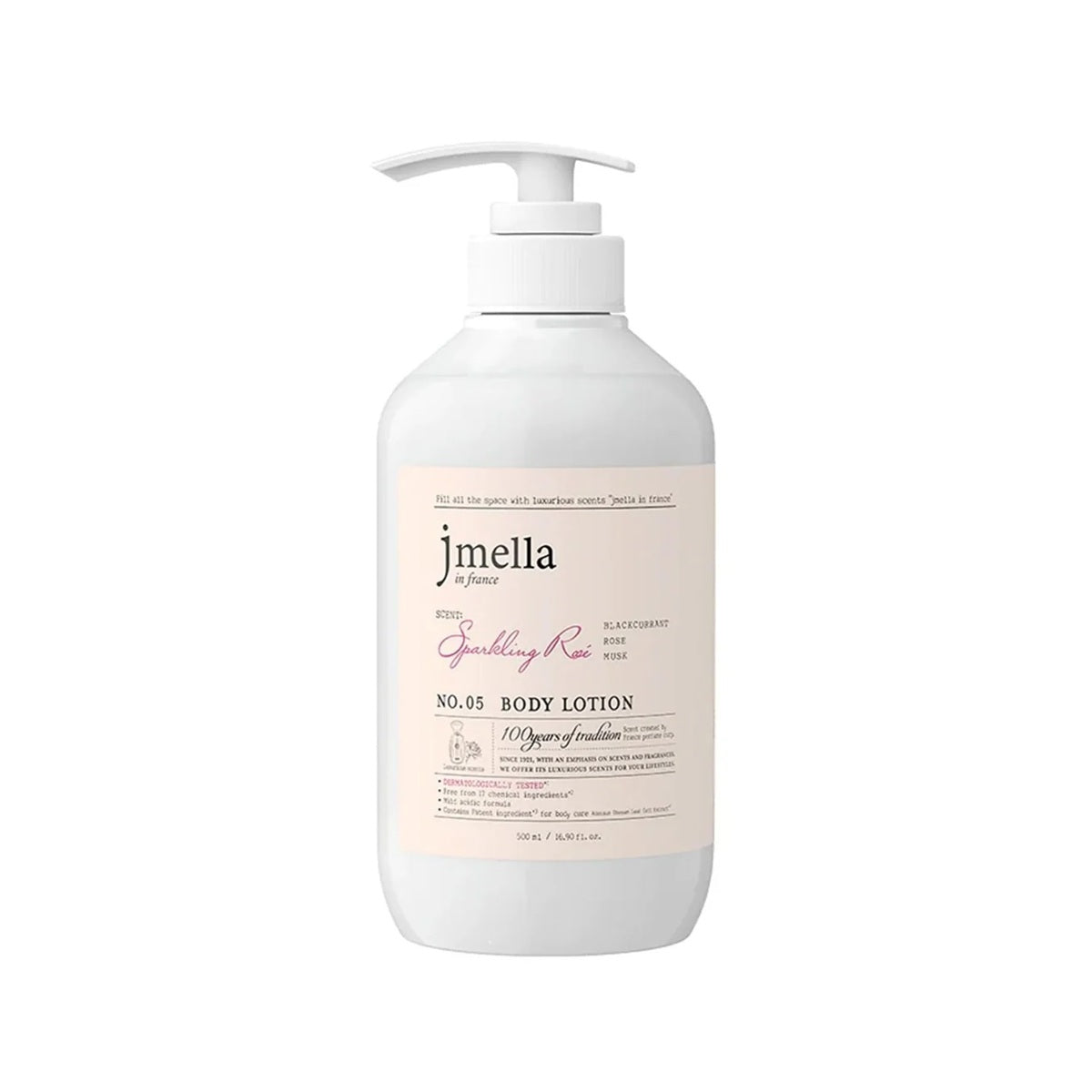 Bottle for Jmella in France Sparkling Rose Body Lotion (500 mL)