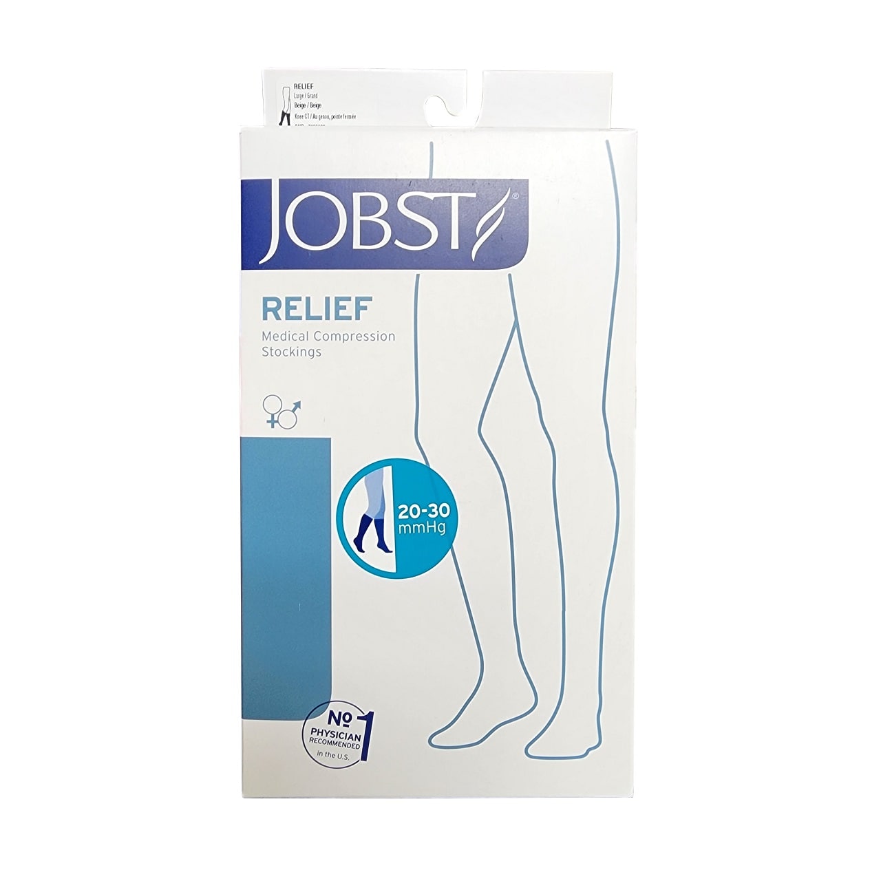 Jobst Relief Compression Stockings 20-30 mmHg - Knee High / Closed