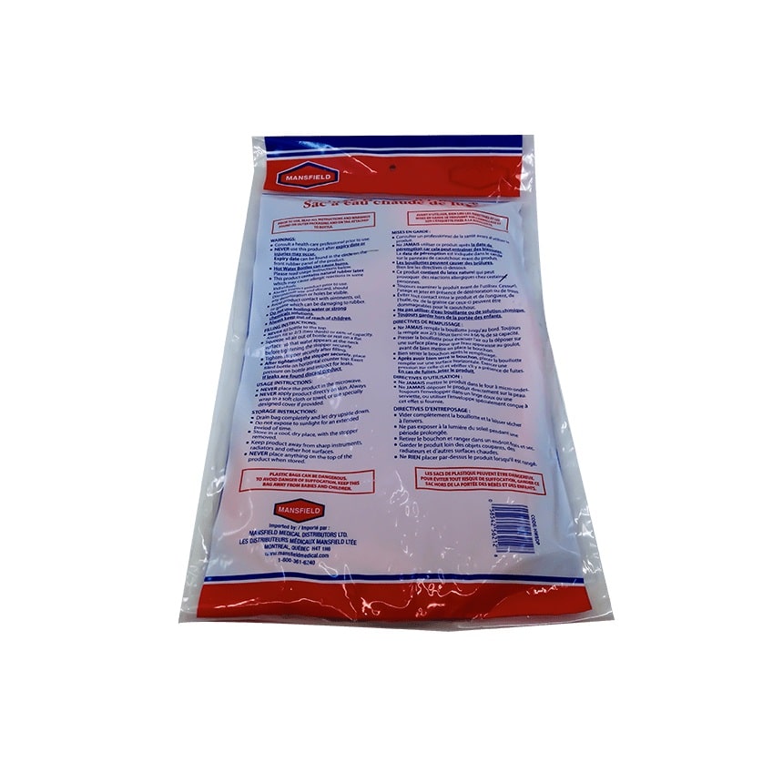 Mansfield Deluxe Hot Water Bottle in Poly Bag (2L)