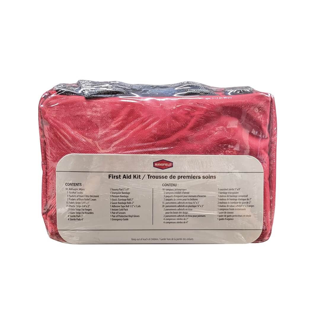 Contents for Mansfield First Aid Kit for Home and Office (78 Pieces)