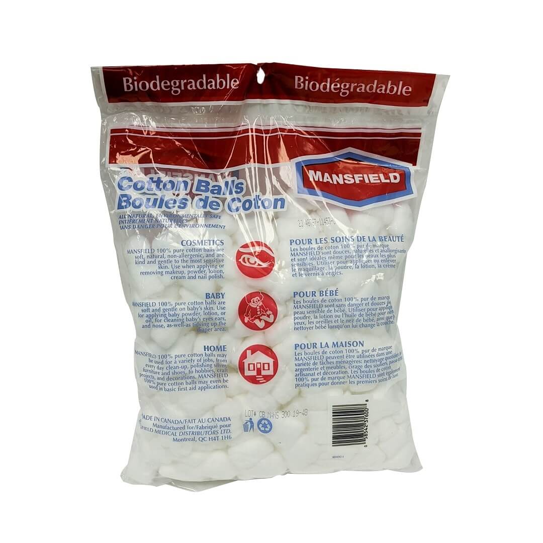Description for Mansfield Regular Size 100% Cotton Balls (300 count)