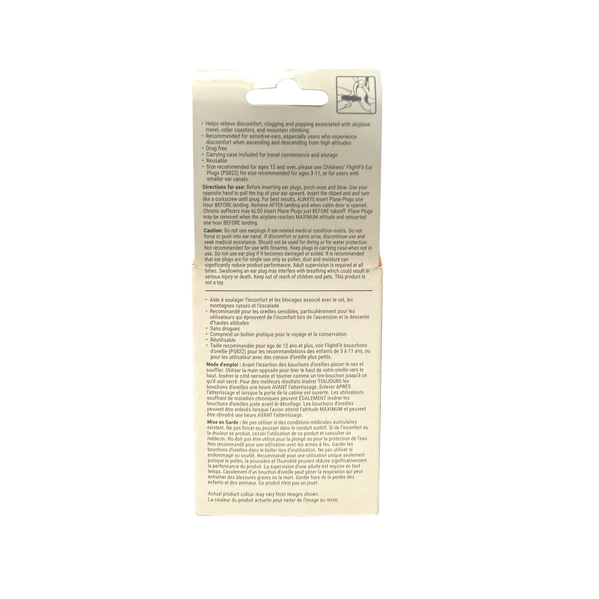 Description, directions, cautions for PharmaSystems FlightFit Adult Ear Plugs NRR24 (1 pair)