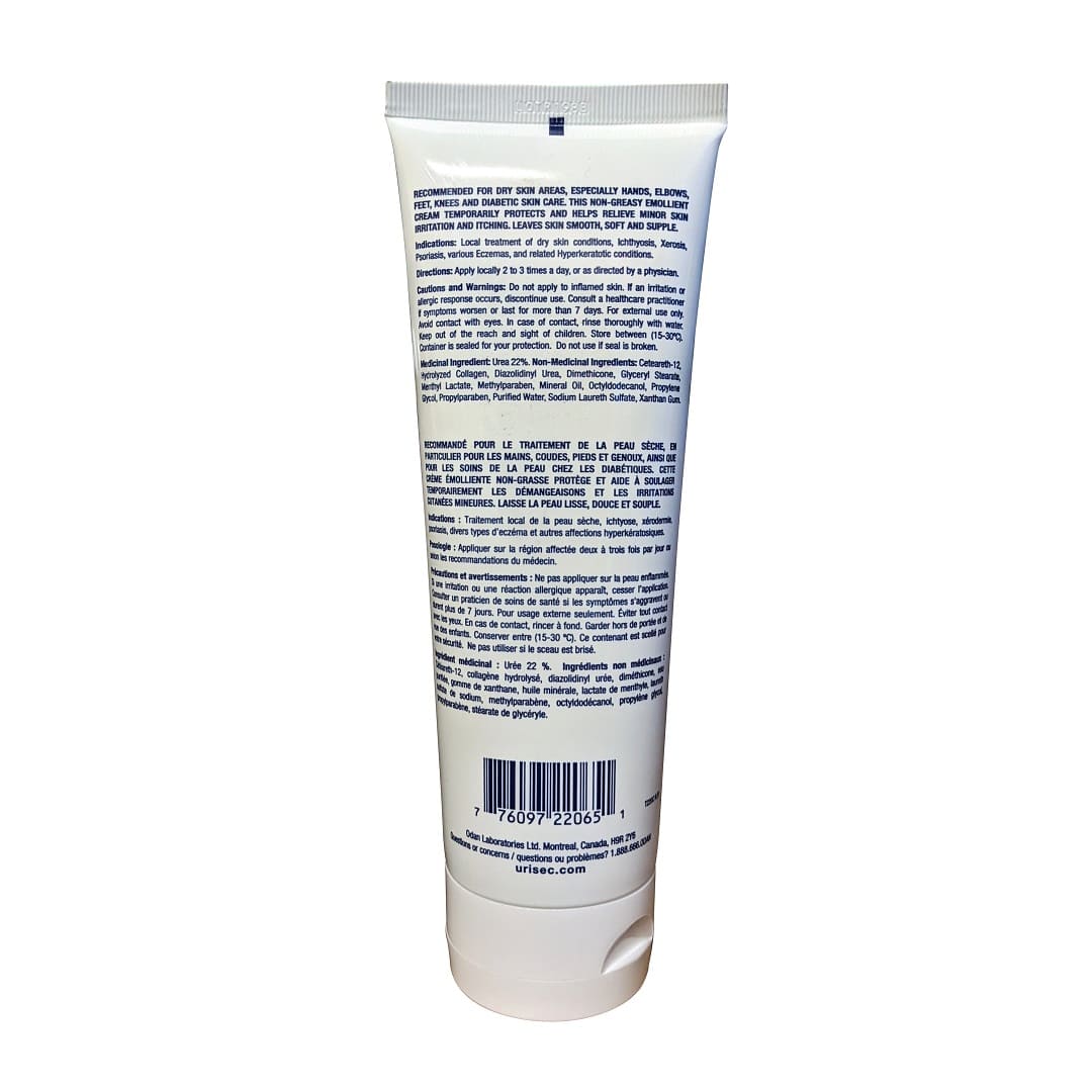 Description, directions, ingredients, warnings for Urisec Cream 22% Urea (225 grams)
