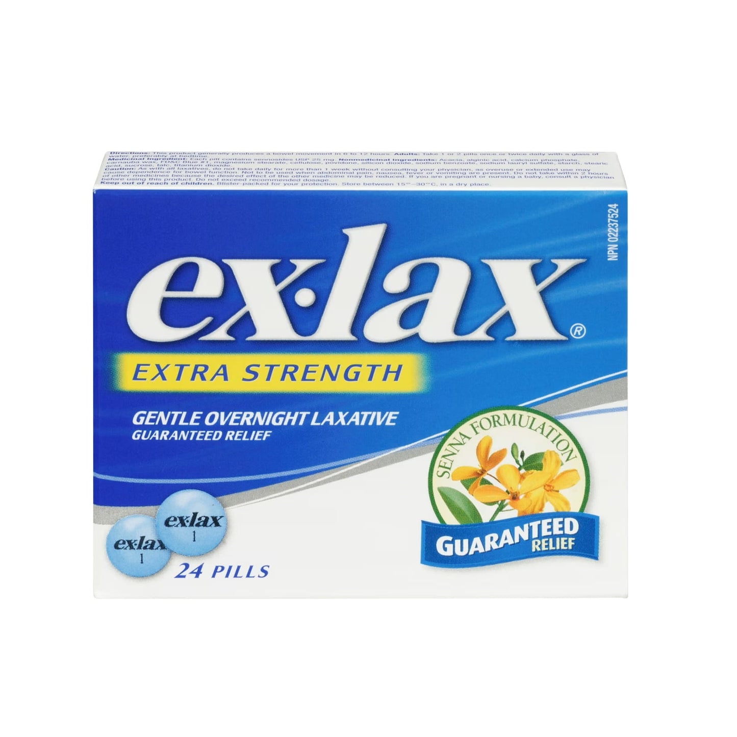 ex-lax Extra Strength Gentle Overnight Laxative (24 pills)