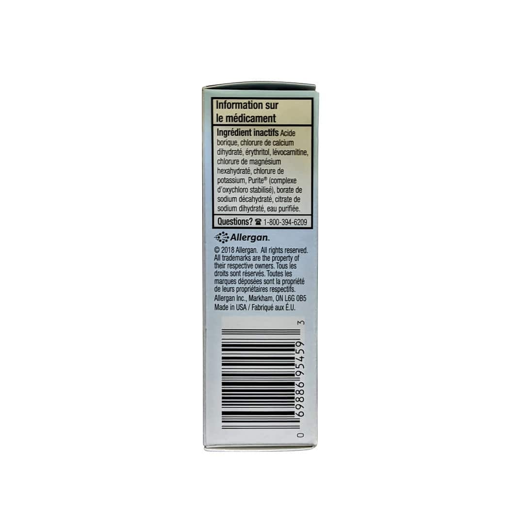 Ingredients for Allergan Refresh Optive Gel Drops (10 mL)