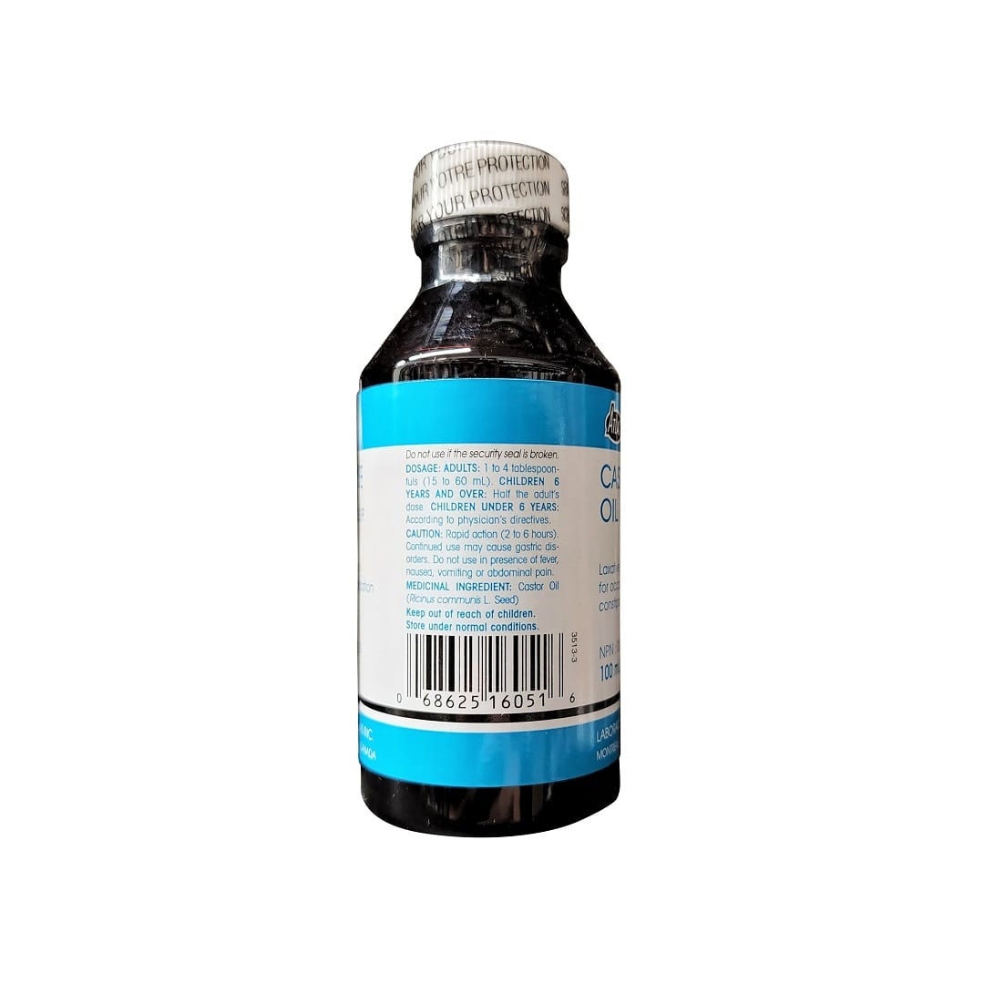 Directions, ingredients for Atlas Castor Oil (100 mL) in English