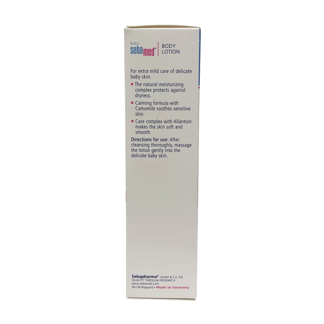 Features and directions for use for Baby Sebamed Baby Lotion with Camomile (400 mL)