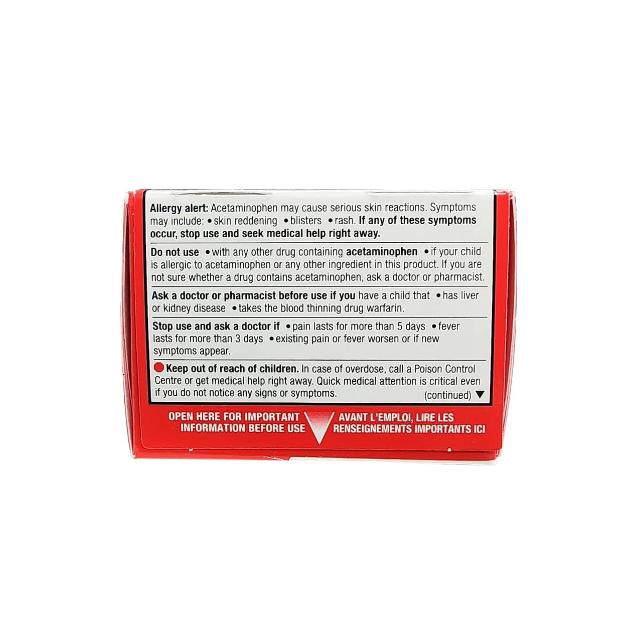 Warnings for Children's Tylenol Acetaminophen Fever and Pain Chewables Grape (Ages 2-11) (20 tablets)