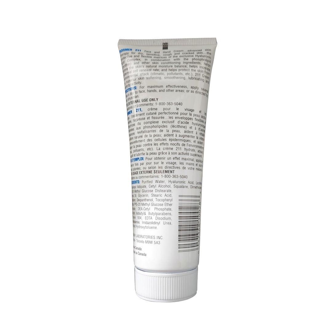 Description, directions, Ingredients for Dormer 211 Face Cream Advanced Face & Hand (70 mL)