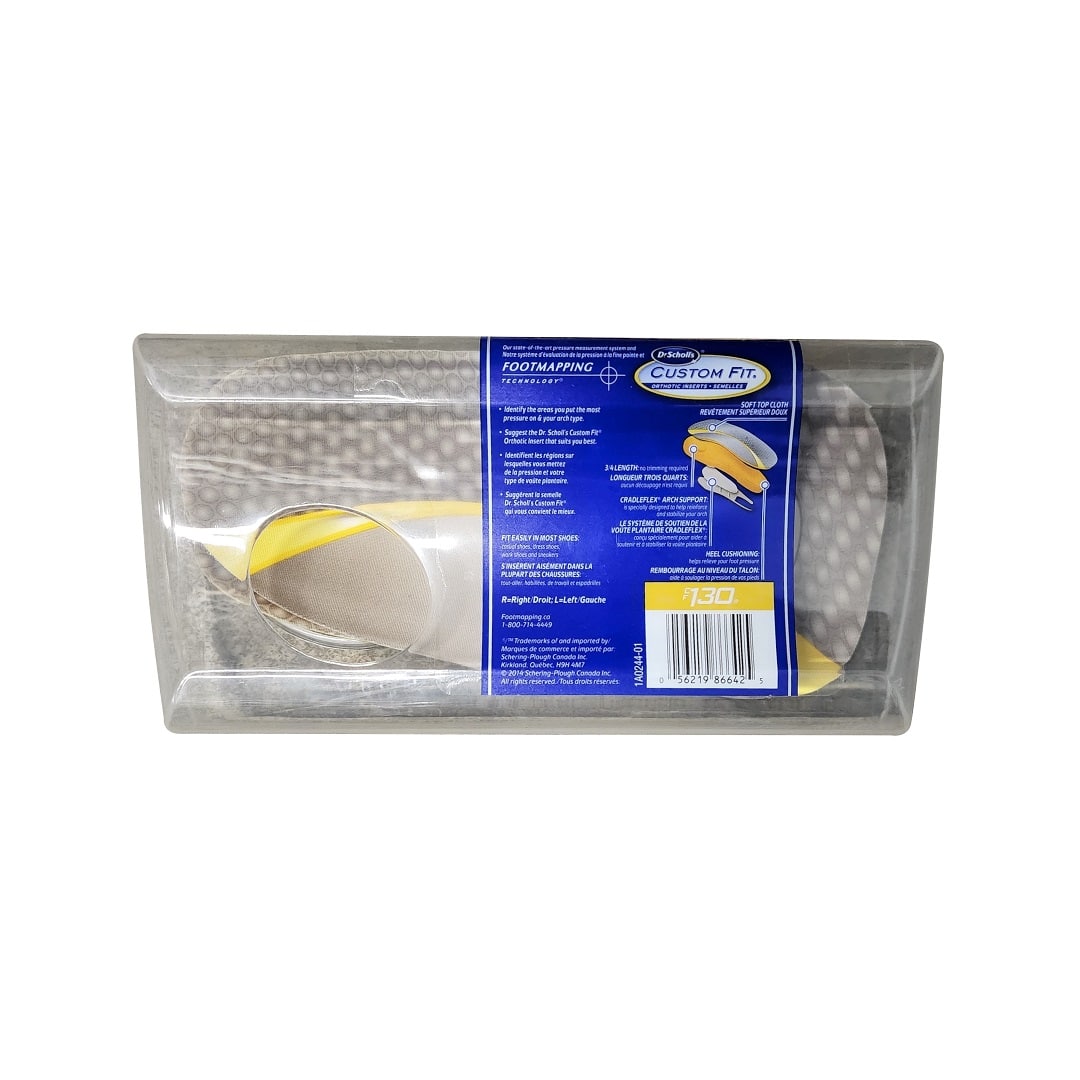 Description and features for Dr. Scholl's Custom Fit CF130 Orthotic Inserts (1 pair)
