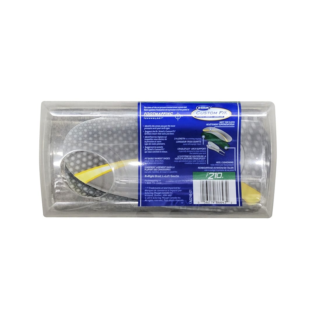 Description and Features for Dr. Scholl's Custom Fit CF210 Orthotic Inserts (1 pair)