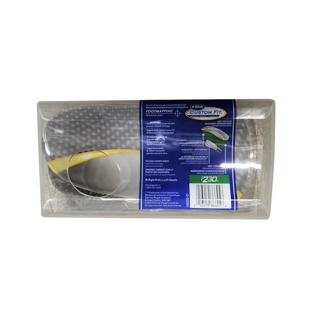 Description and features for Dr. Scholl's Custom Fit CF230 Orthotic Inserts (1 pair)
