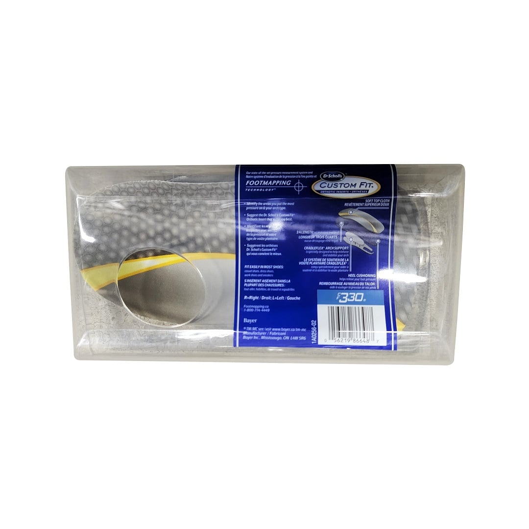 Description and features for Dr. Scholl's Custom Fit CF330 Orthotic Inserts (1 pair)