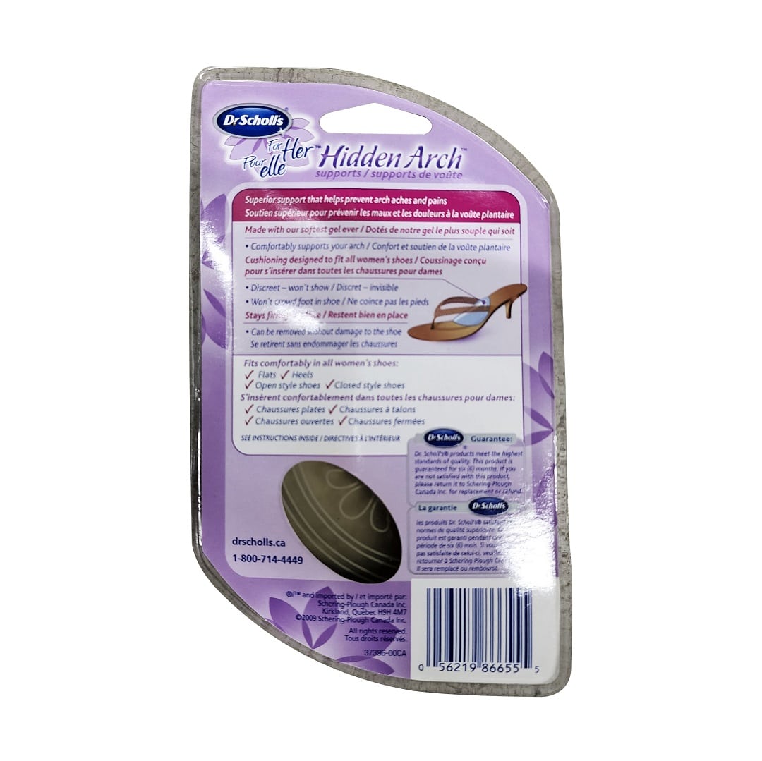 Description and features for Dr. Scholl's for Her Hidden Arch Supports (1 pair)