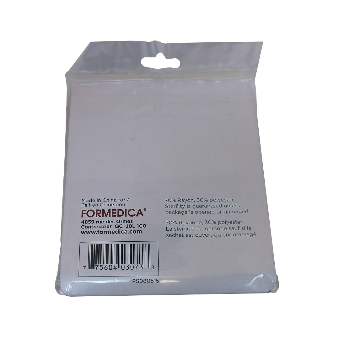 Description and materials for Formedica Gauze Non-Woven Compresses 3'x3' 4-ply (10 compresses)