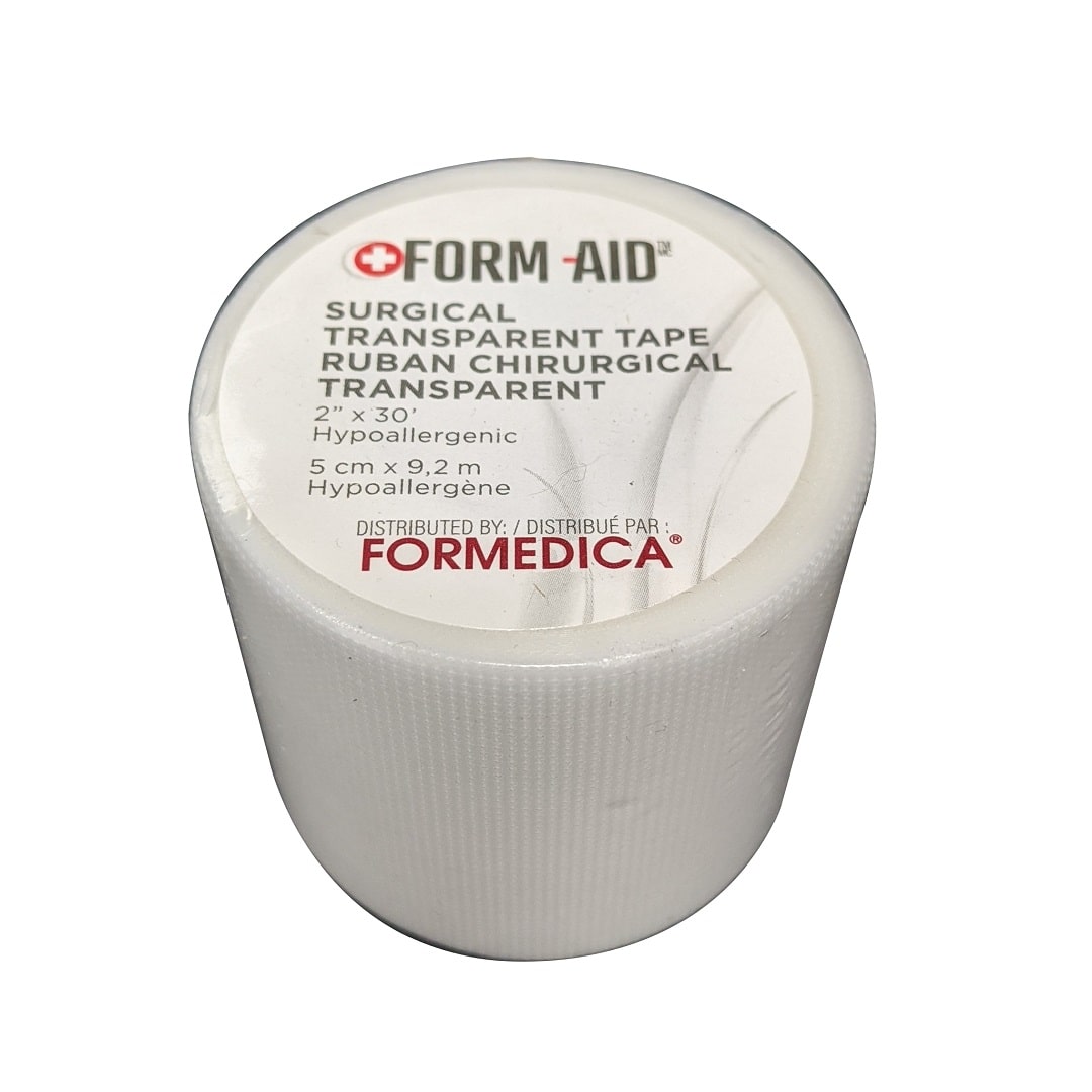 Product label for Formedica Transparent Surgical Tape (5 cm x 9.2 m)