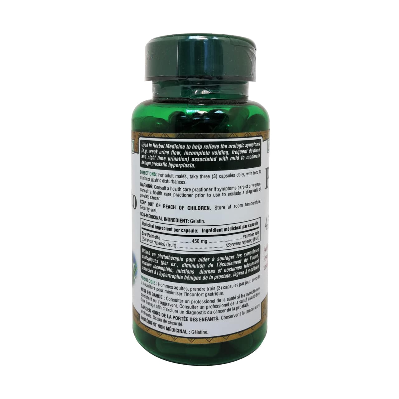 Nature's Bounty Saw Palmetto 450mg (100 capsules)