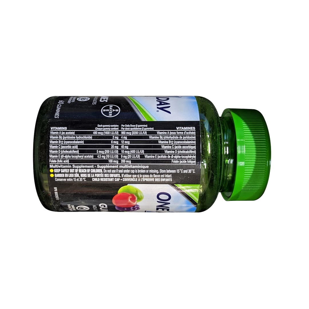 Ingredients for One A Day Gummies Adult Multivitamin (60 gummies)