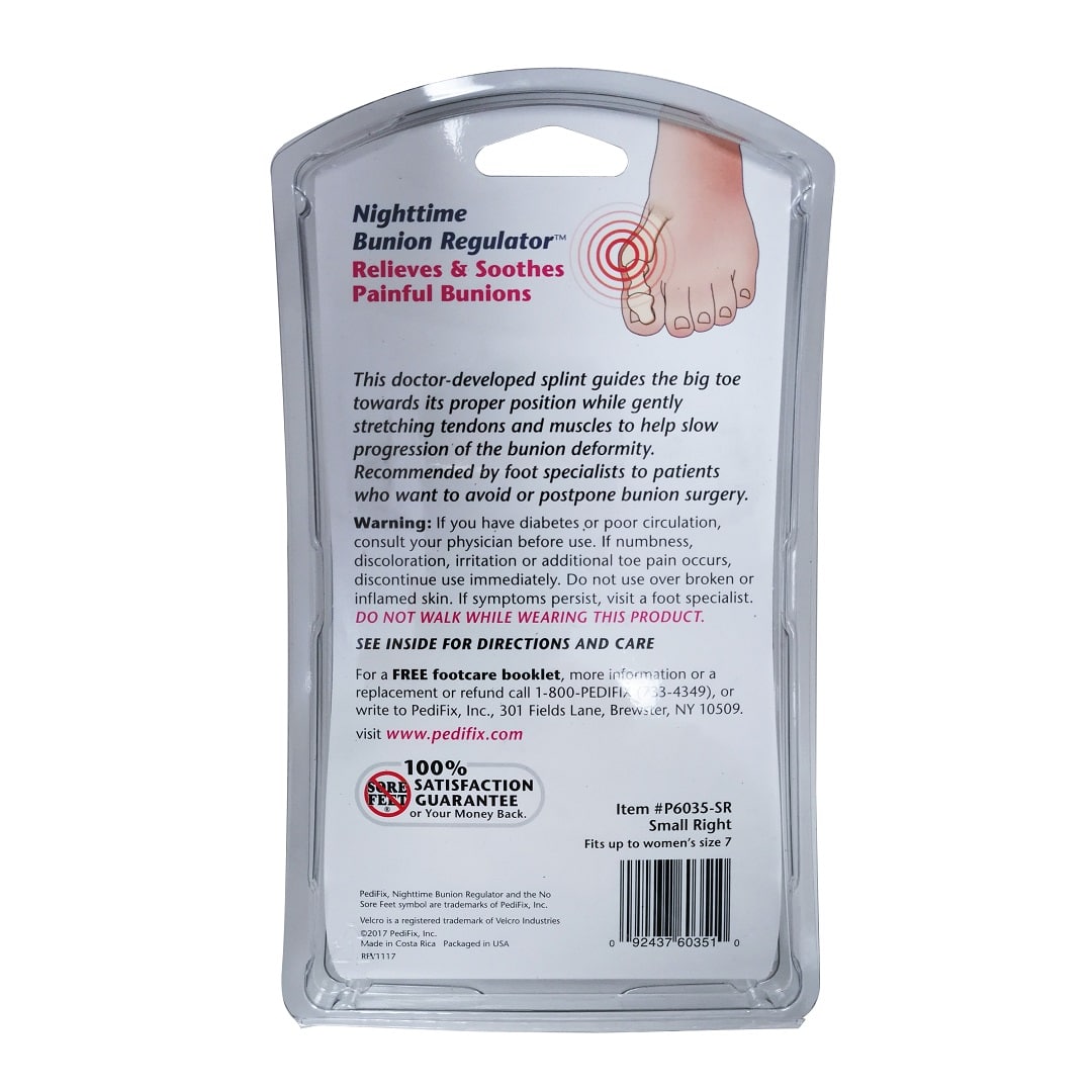 Product info for PediFix Nighttime Bunion Regulator (Small) right foot