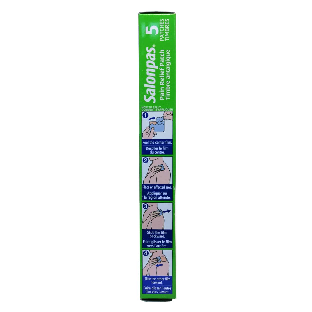 Directions for Salonpas Pain Relief Patch 12 Hour Relief