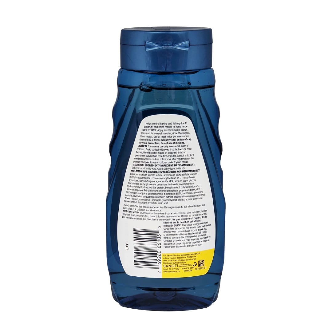 Description, ingredients, and direections for Selsun Blue with Botanical Herbs (325 mL)