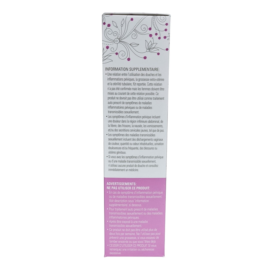 Info and warnings for Summer's Eve Island Splash Douche (2 x 133 mL) in French