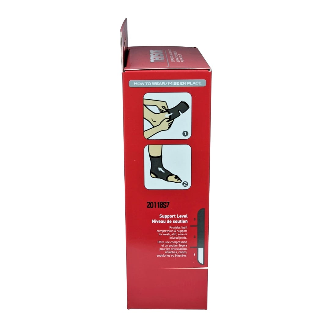 How to use instructions for Tensor Compression Ankle Support (Small/Medium)