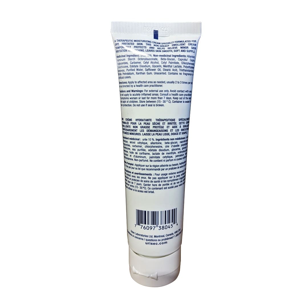 Description, ingredients, directions, warnings for Urisec Treatment Cream 10% Urea (120 grams)