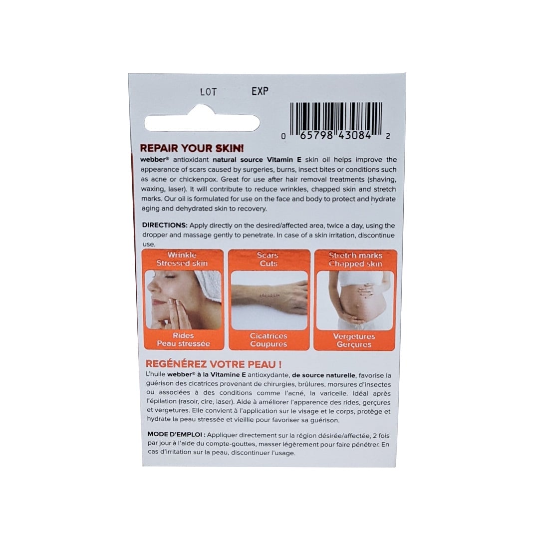 Webber Vitamin E Skin Oil (12.5 mL)