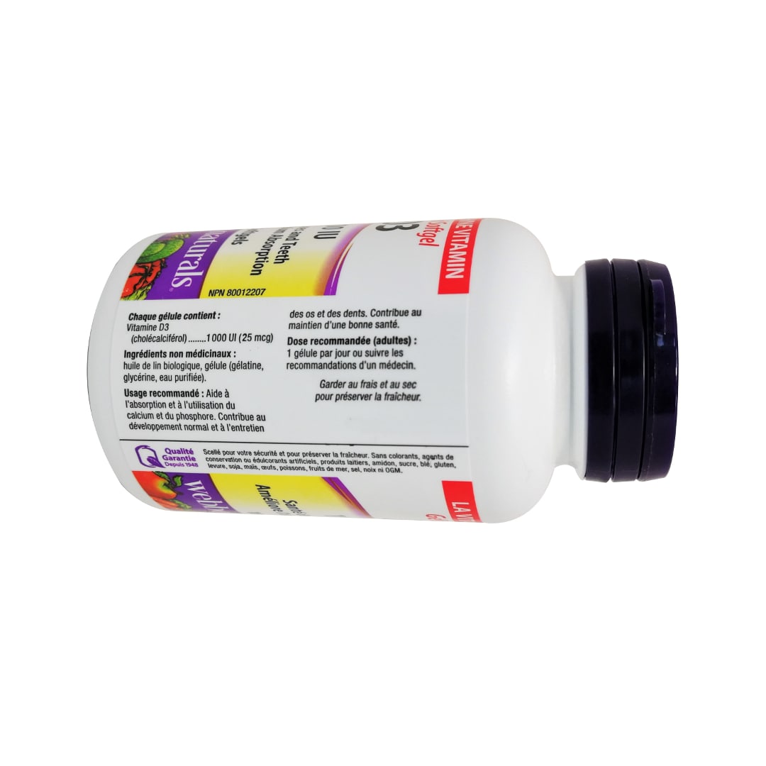 webber naturals Vitamin D3 1000IU (180 softgels)