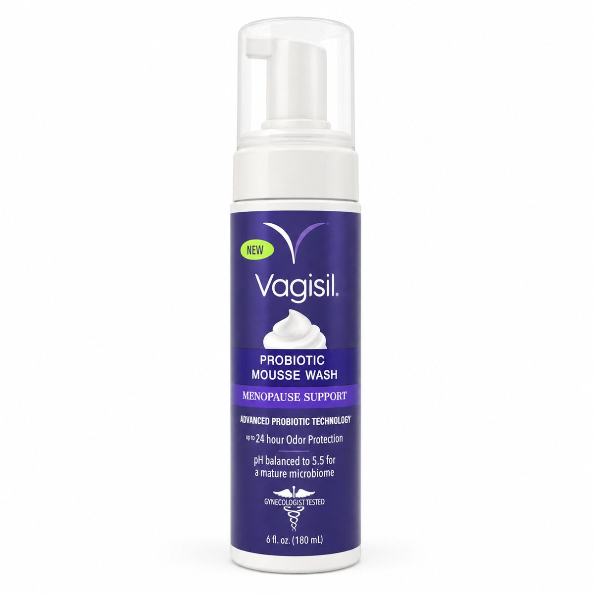 Vagisil Probiotic Mousse Wash pH 5.5 (180 mL) – front