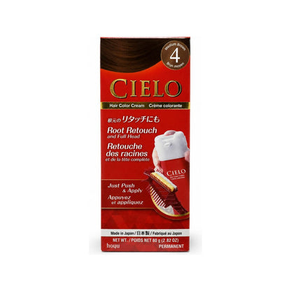 Cielo Hair Colour Cream No. 4 Medium Brown – front