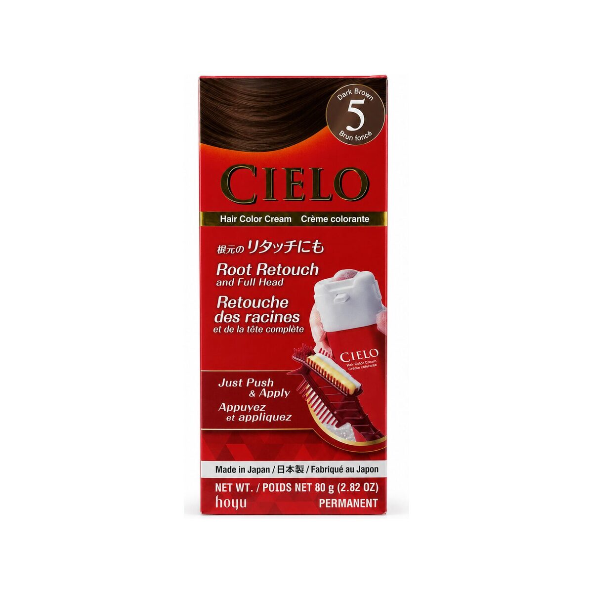 Cielo Hair Colour Cream No. 5 Dark Brown – front