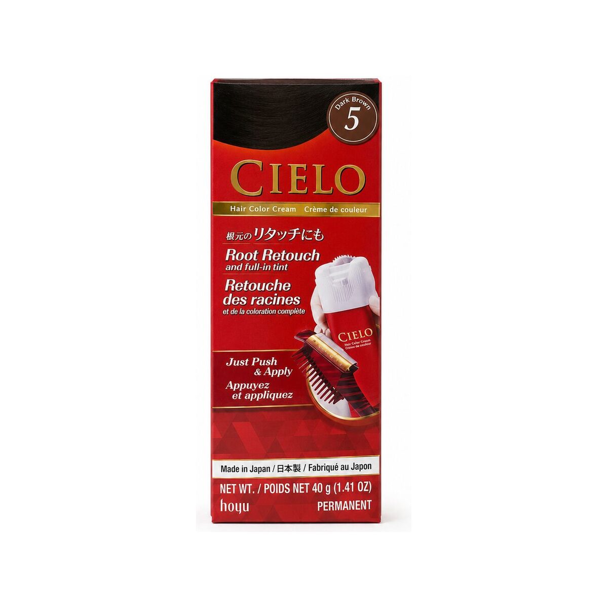 Cielo Hair Colour Cream No. 5 Dark Brown – package view 4