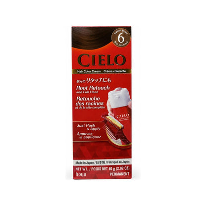 Cielo Hair Colour Cream No. 6 Darkest Brown – front