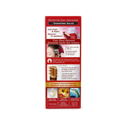 Cielo Hair Colour Cream No. 7 Brownish Black – package view 3