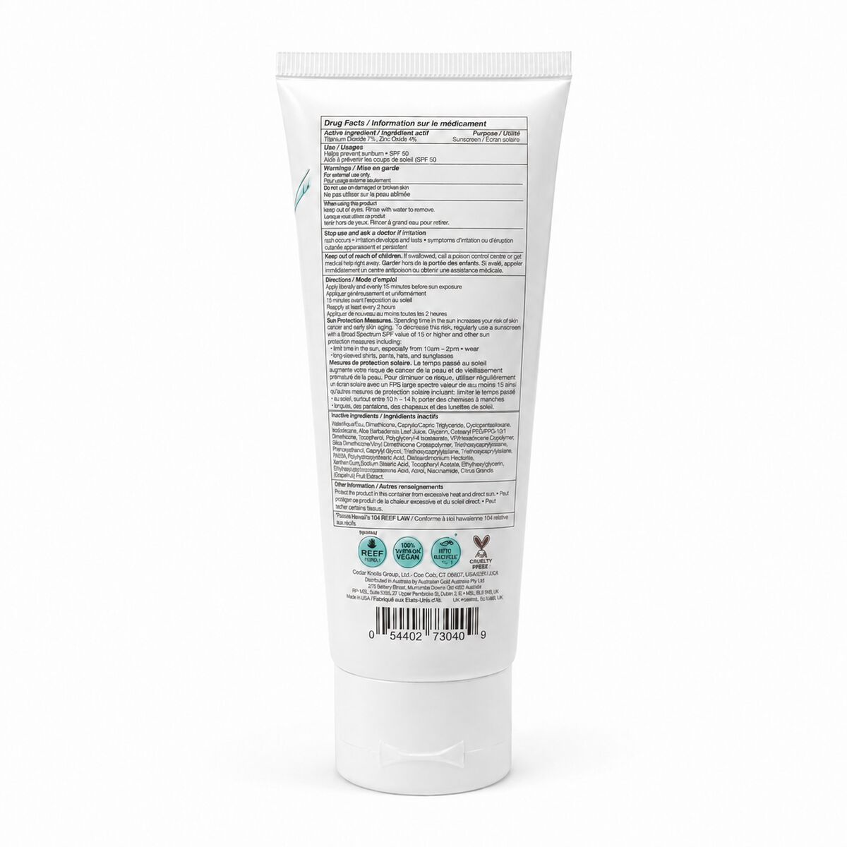 Australian Gold Botanical SPF 50 package view 2