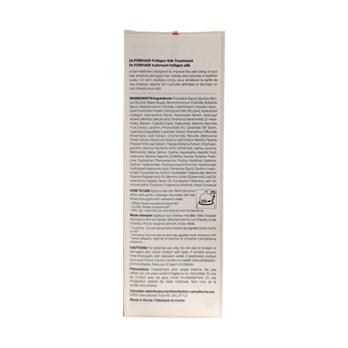 Dr.FORHAIR Folligen Silk Treatment (300 mL) — bilingual product information