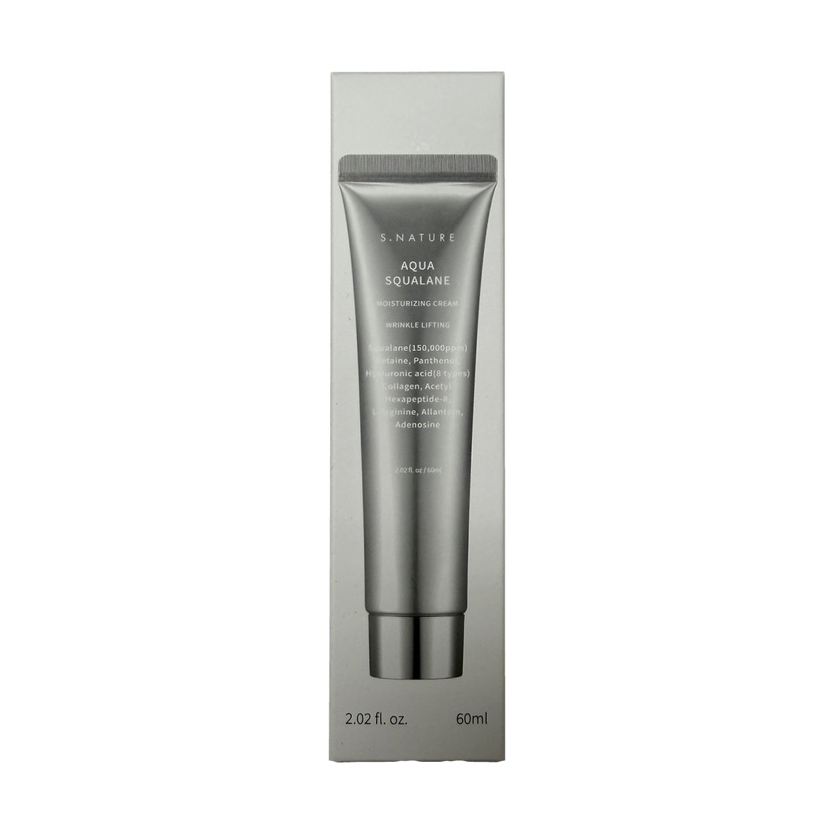 S.Nature Aqua Squalane Moisturizing Cream (60 mL) — carton front