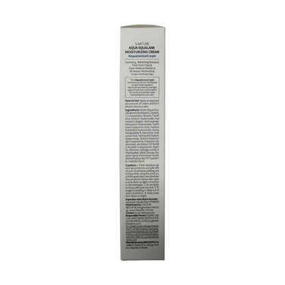S.Nature Aqua Squalane Moisturizing Cream (60 mL) — English product information