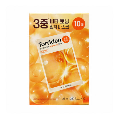 Torriden Cellmazing Brightening Facial Mask (10 count) - Front