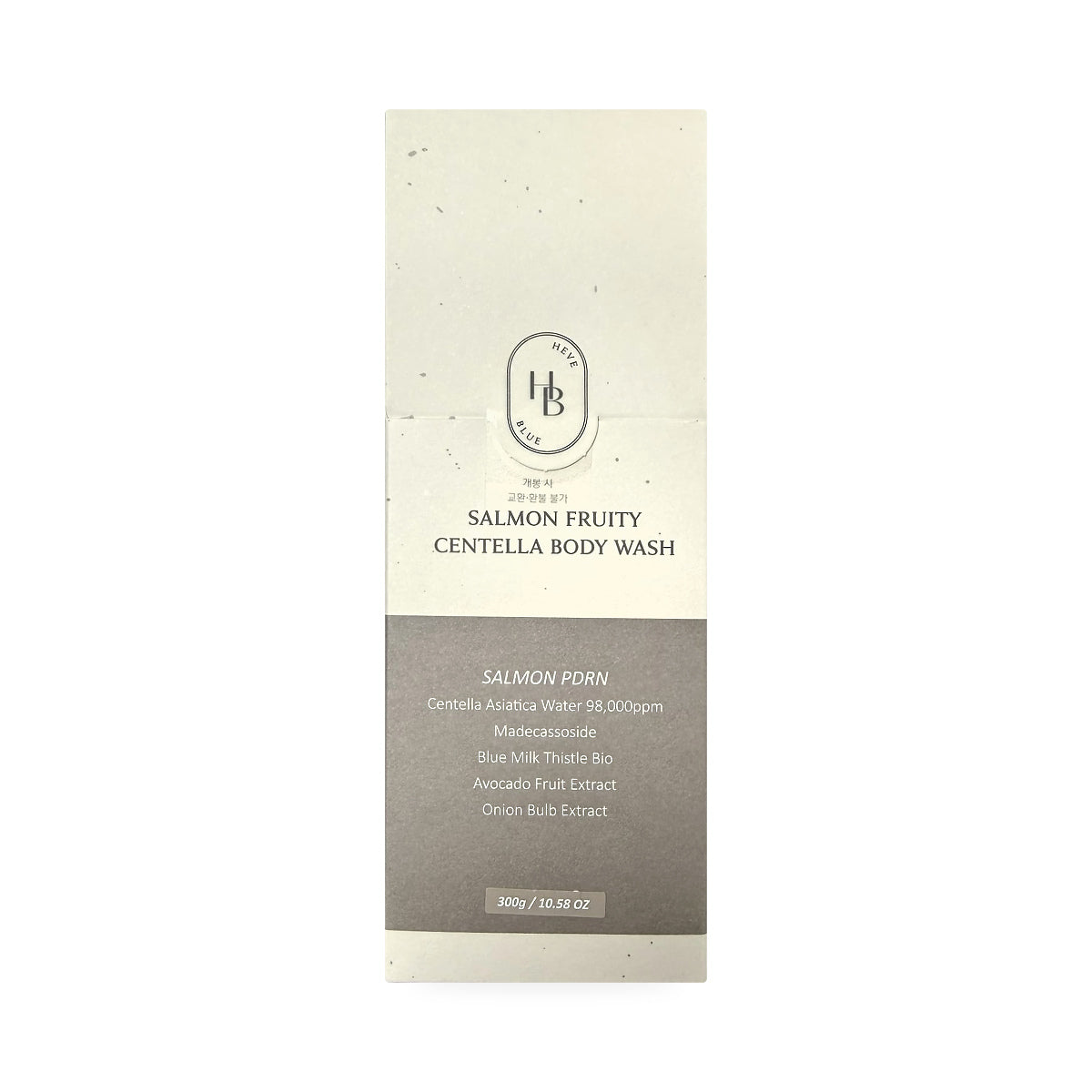 HEVEBLUE Salmon Fruity Centella Body Wash (300 grams) - Front