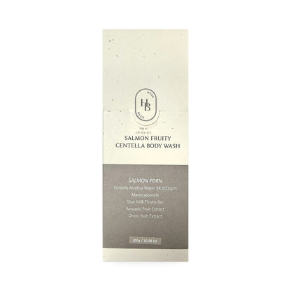 HEVEBLUE Salmon Fruity Centella Body Wash (300 grams) - Front