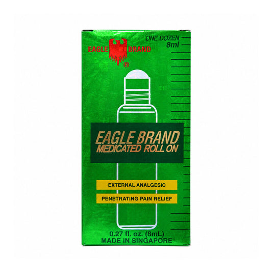 Eagle Brand Medicated Oil Roll-On (12 x 8 mL) - Product Label