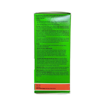 Description, indications, cautions, ingredients for Actavis Regular Strength Nicotine Polacrilex Gum 2 mg (110 count) in English
