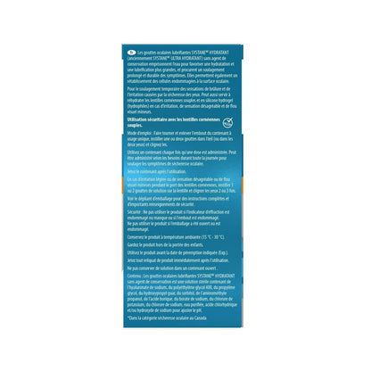Description for Alcon Systane Ultra Hydration Lubricant Eye Drops (30 x 0.7 mL) in French
